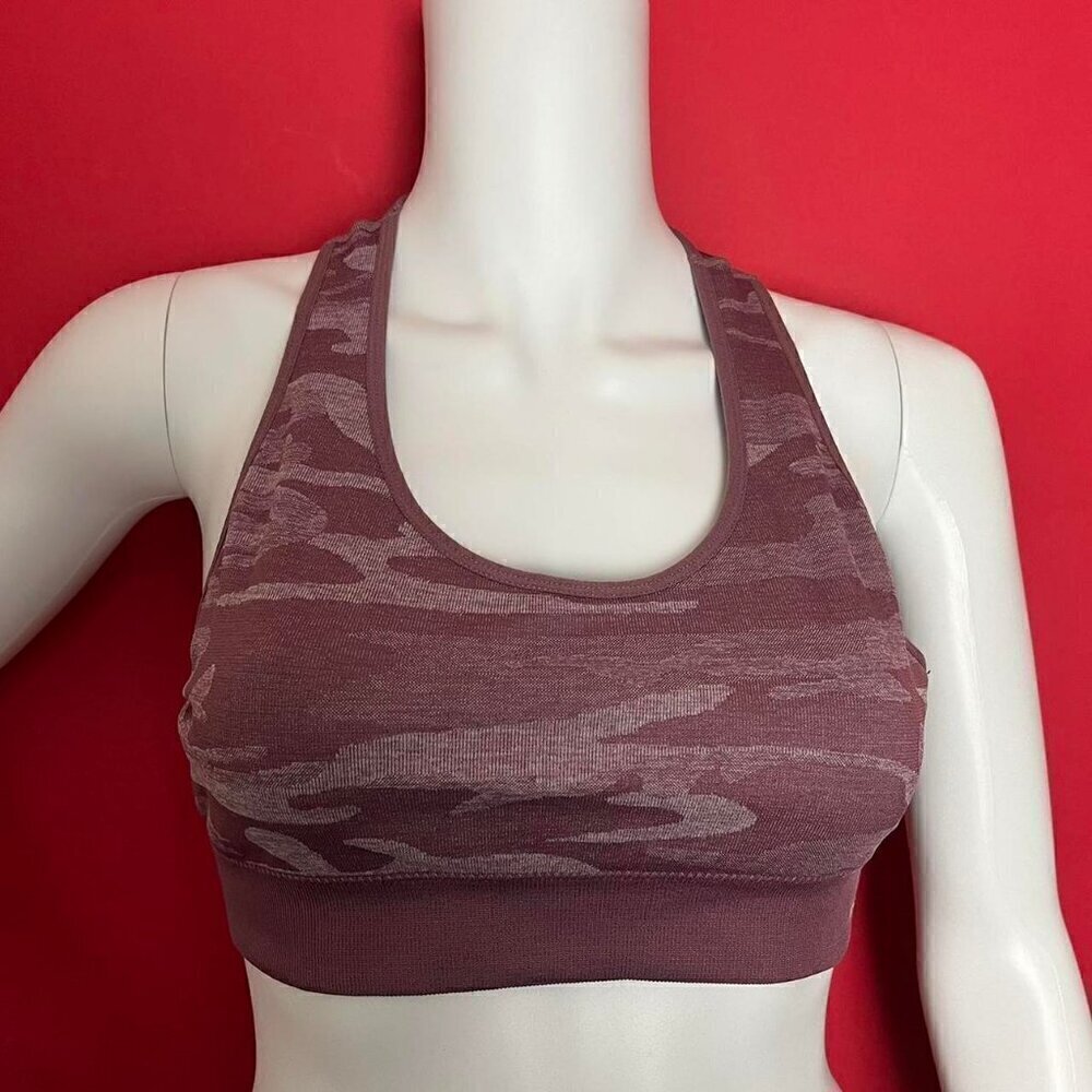 RBX / Pink purple burgundy colored camo sports bra​​​​​​​​​​​​​​